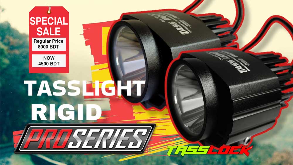 Tasslight Rigid- Fog Light for Motorcycle, Extremely Powerful, Relay-less Install - Image 3